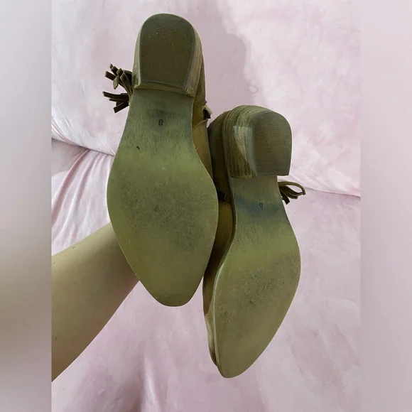 Diba True Pony Up Leather Fringe Ankle Boots Women's 8 Western Rodeo Low Heeled - Picture 11 of 13